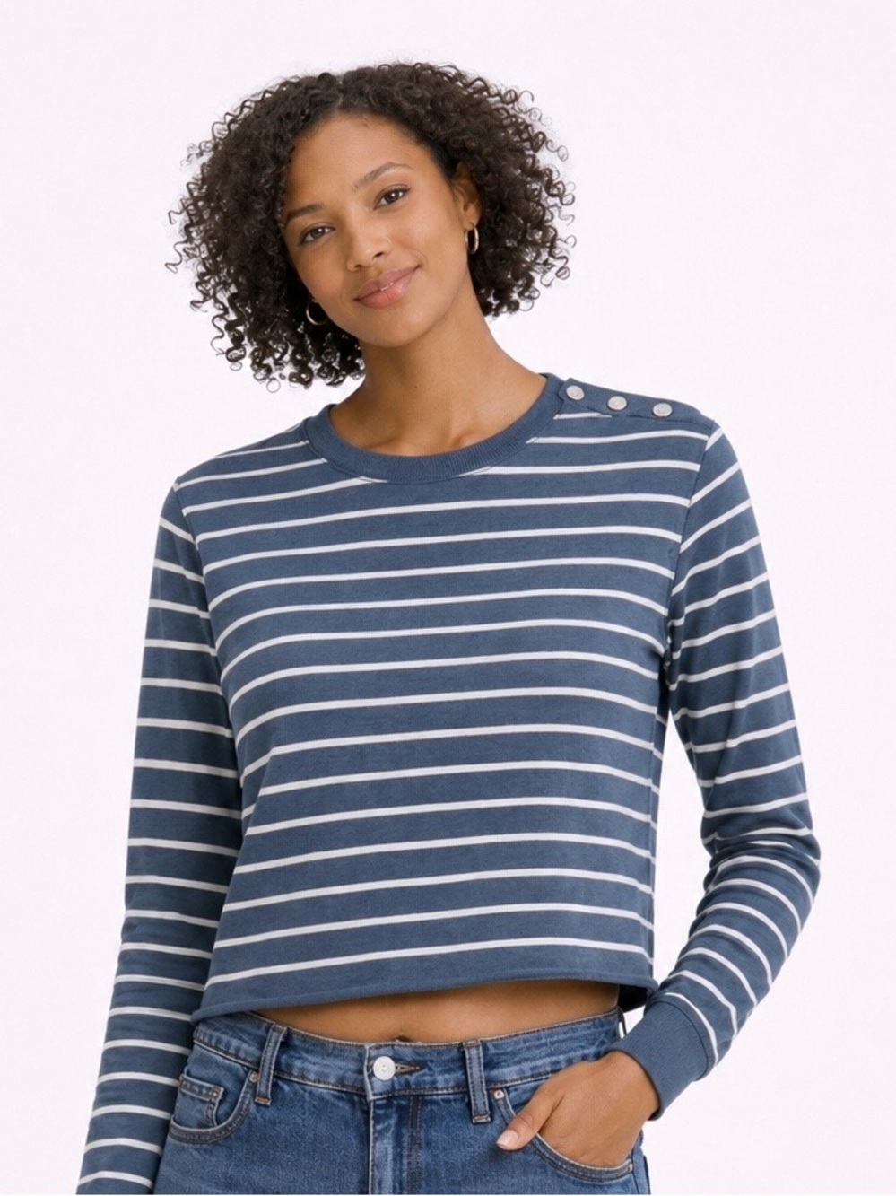 REITMANS Signature Teal Cotton-blend Knit Top